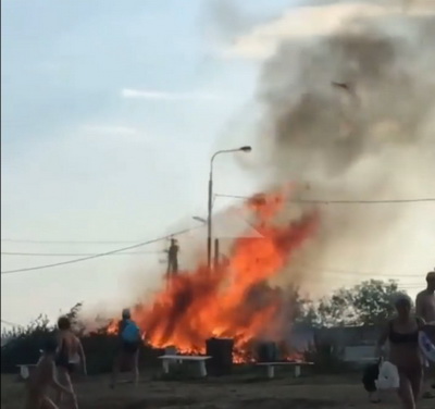В Рязани произошёл пожар на Борковском карьере